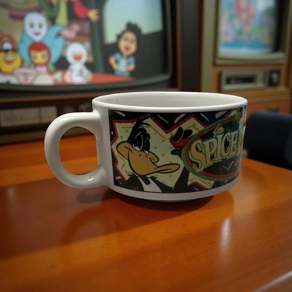 Warner Bros Bugs Bunny & Daffy Duck “Spice It Up” Chili Bowl Mug - Picture 1 of 7